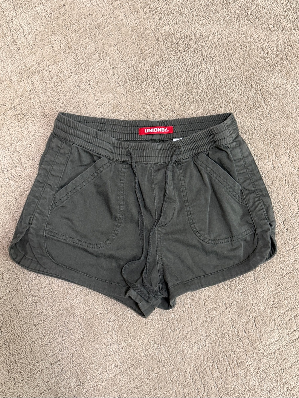 UNIONBAY Women's Charcoal Drawstring Athletic Shorts